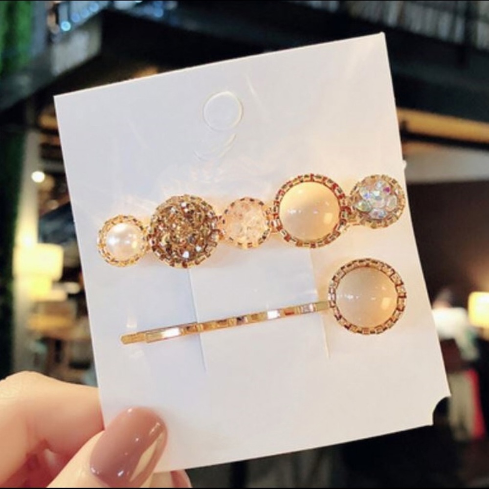 Geometric Hair Clips